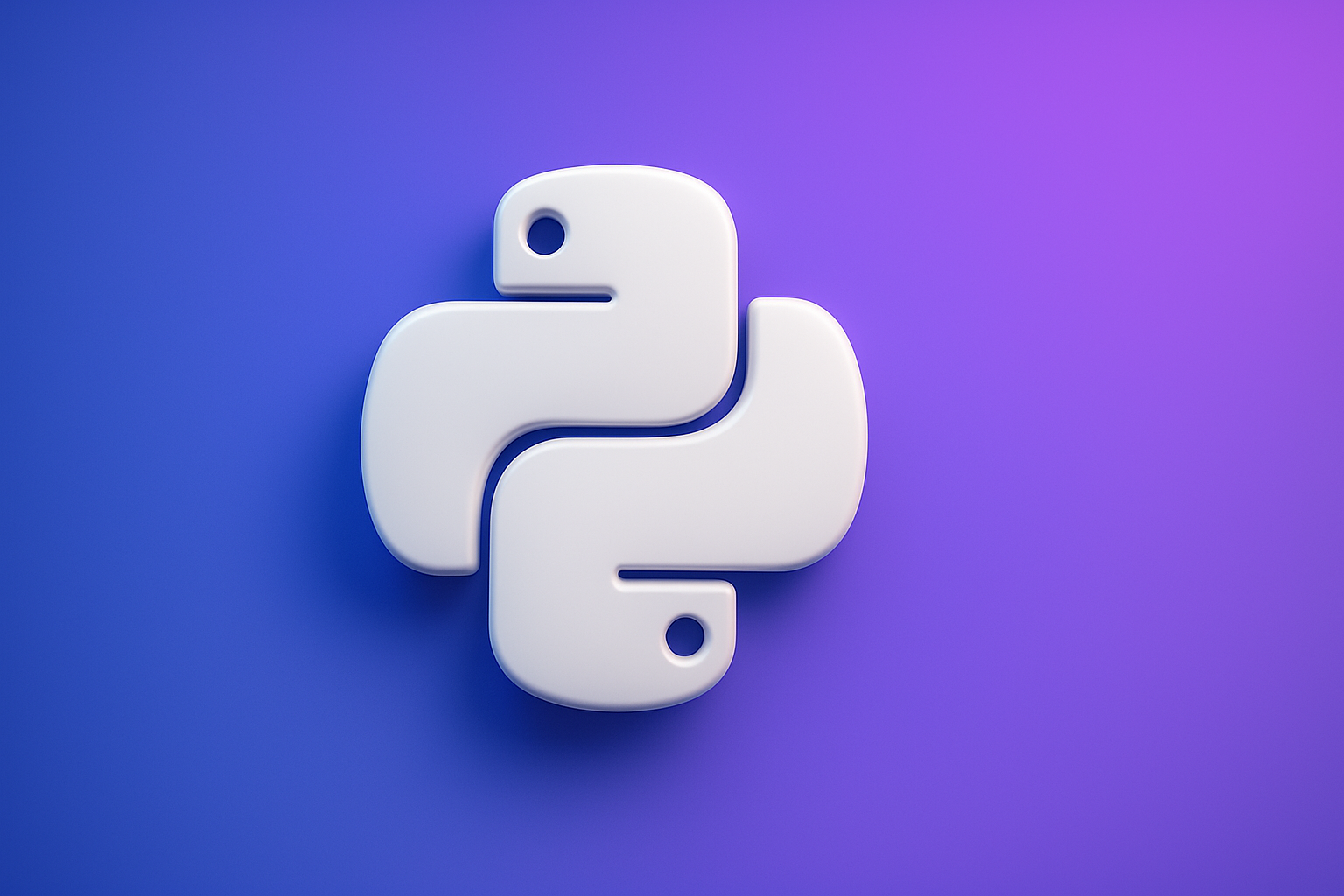 Python's symbol - a pair of snakes, referring to the language's name, originally inspired by Monty Python's Flying Circus, and the sleek, flexible nature of the language itself. The snakes also reflect Python's dual appeal to both beginners and experienced developers.