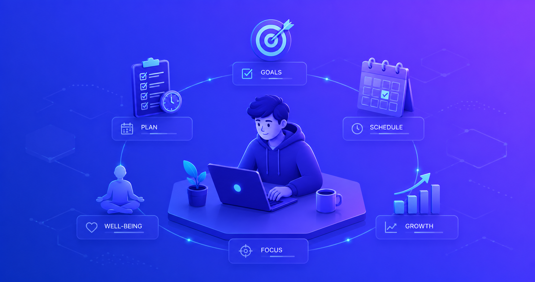 Developer managing multiple aspects of personal and professional growth